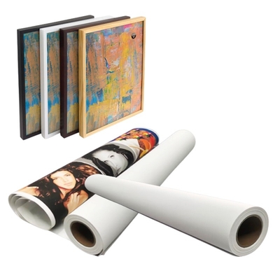 লার্জ ফরম্যাট মুদ্রণ ম্যাট 280gsm পলিস্টার ক্যানভাস জন্য ইকো দ্রাবক কালি