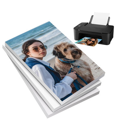 জলরোধী 240gsm উচ্চ চকচকে ইঙ্কজেট কাগজ 4R / 5R শীট মুদ্রণ ফটো কাগজ