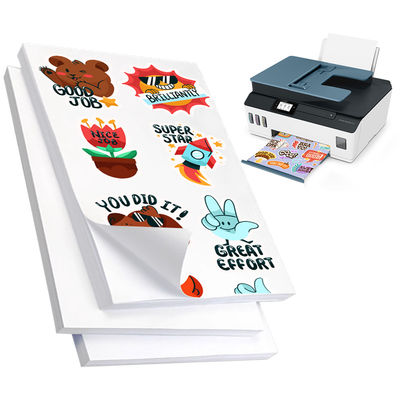 উচ্চ চকচকে লেপযুক্ত কাগজ লেবেল 150gsm স্ব-আঠালো কাগজ স্টিকার