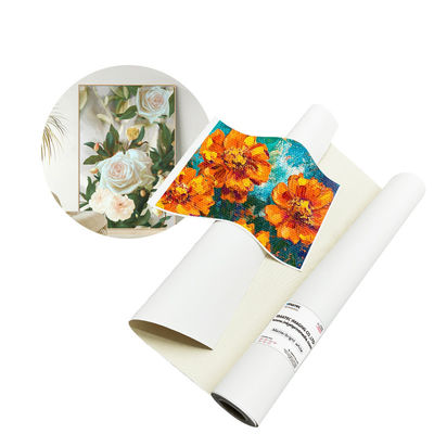প্রশস্ত বিন্যাস পেশাদার 380gsm ম্যাট ইকো সলভেন্ট ইনকজেট পলিবাটন ক্যানভাস রোল ইনকজেট ডিজিটাল প্রিন্টিং জন্য