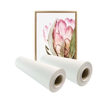 জলের রঙ্গক কালি মুদ্রণ 420gsm কালি ঝাঁকুনি মুদ্রণের জন্য পলি কটন ক্যানভাস